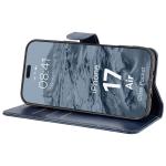 Husa flip cover Bizon Pocket compatibila cu iPhone 17 Air, Navy Blue 6 - lerato.ro