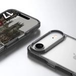 Carcasa Bizon Halo compatibila cu iPhone 17 Air, Transparent / Negru 5 - lerato.ro