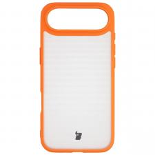Carcasa Bizon Angelo compatibila cu iPhone 17 Air, Transparent / Portocaliu