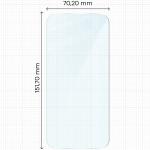 Folie sticla securizata Bizon Glass Clear 2 compatibila cu iPhone 17 Air, Transparent 3 - lerato.ro