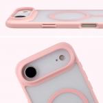 Carcasa Bizon MatteO cu MagSafe compatibila cu iPhone 17 Air, Roz 5 - lerato.ro