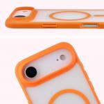 Carcasa Bizon MatteO cu MagSafe compatibila cu iPhone 17 Air, Portocaliu 5 - lerato.ro
