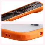 Carcasa Bizon MatteO cu MagSafe compatibila cu iPhone 17 Air, Portocaliu 6 - lerato.ro