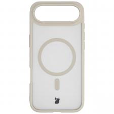 Carcasa Bizon MatteO cu MagSafe compatibila cu iPhone 17 Air, Bej