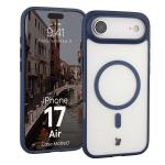 Carcasa Bizon MatteO cu MagSafe compatibila cu iPhone 17 Air, Albastru 3 - lerato.ro
