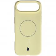 Carcasa Bizon Soft cu MagSafe compatibila cu iPhone 17 Air, Galben