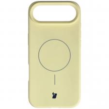 Carcasa Bizon Soft cu MagSafe compatibila cu iPhone 17 Air, Galben