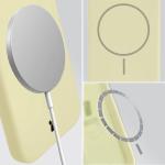 Carcasa Bizon Soft cu MagSafe compatibila cu iPhone 17 Air, Galben 5 - lerato.ro