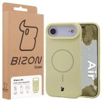 Carcasa Bizon Soft cu MagSafe compatibila cu iPhone 17 Air, Galben 9 - lerato.ro