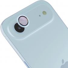Folie sticla camera foto Bizon Glass Snap Lens compatibila cu iPhone 17 Air, Albastru