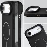 Carcasa Bizon Soft cu MagSafe compatibila cu iPhone 17 Air, Negru 7 - lerato.ro