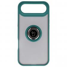 Carcasa Bizon Hybrid Ring compatibila cu iPhone 17 Air, Verde