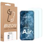 Kit protectie 2 in 1 BizonMobile Clear Pack, 1x carcasa, 2x folie sticla display, compatibil cu iPhone 17 Air, Transparent 10 - lerato.ro