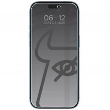 Folie sticla securizata Bizon Glass Clear Shadow Privacy compatibila cu iPhone 17 Air, Negru