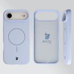 Carcasa Bizon Soft cu MagSafe compatibila cu iPhone 17 Air, Albastru 6 - lerato.ro