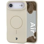 Carcasa Bizon Soft cu MagSafe compatibila cu iPhone 17 Air, Bej 3 - lerato.ro