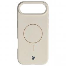 Carcasa Bizon Soft cu MagSafe compatibila cu iPhone 17 Air, Bej