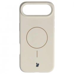 Carcasa Bizon Soft cu MagSafe compatibila cu iPhone 17 Air, Bej