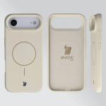 Carcasa Bizon Soft cu MagSafe compatibila cu iPhone 17 Air, Bej 6 - lerato.ro