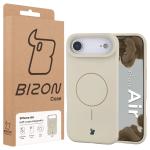 Carcasa Bizon Soft cu MagSafe compatibila cu iPhone 17 Air, Bej 9 - lerato.ro