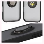 Carcasa Bizon Hybrid Ring compatibila cu iPhone 17 Air, Negru 5 - lerato.ro