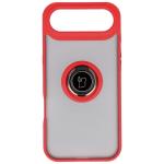 Carcasa Bizon Hybrid Ring compatibila cu iPhone 17 Air, Rosu 2 - lerato.ro