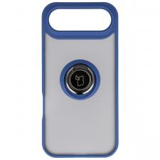 Carcasa Bizon Hybrid Ring compatibila cu iPhone 17 Air, Albastru