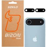 Set 2 folii sticla camera foto Bizon Glass Snap Lens compatibile cu iPhone 17 Air, Negru 3 - lerato.ro