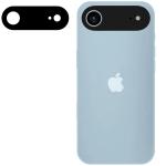Set 2 folii sticla camera foto Bizon Glass Snap Lens compatibile cu iPhone 17 Air, Negru 2 - lerato.ro
