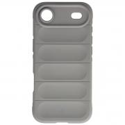 Carcasa Bizon Tur compatibila cu iPhone 17 Air, Light Grey