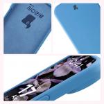 Carcasa Bizon Soft compatibila cu iPhone 17 Air, Albastru 7 - lerato.ro