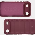 Carcasa Bizon Tur compatibila cu iPhone 17 Air, Burgundy 7 - lerato.ro