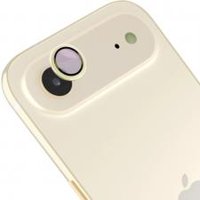 Folie sticla camera foto Bizon Glass Snap Lens compatibila cu iPhone 17 Air, Gold