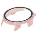 Carcasa cu protectie ecran din sticla securizata BizonMobile compatibila cu Garmin Vivoactive 6 42 mm, Roz 7 - lerato.ro