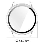 Carcasa cu protectie ecran din sticla securizata BizonMobile compatibila cu Garmin Vivoactive 6 42 mm, Transparent 3 - lerato.ro