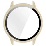 Carcasa cu protectie ecran din sticla securizata BizonMobile compatibila cu Garmin Vivoactive 6 42 mm, Bej 9 - lerato.ro
