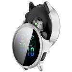 Carcasa cu protectie ecran din sticla securizata BizonMobile compatibila cu Garmin Vivoactive 6 42 mm, Silver 5 - lerato.ro