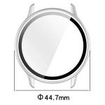 Carcasa cu protectie ecran din sticla securizata BizonMobile compatibila cu Garmin Vivoactive 6 42 mm, Silver 3 - lerato.ro
