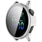 Carcasa cu protectie ecran din sticla securizata BizonMobile compatibila cu Garmin Vivoactive 6 42 mm, Silver 6 - lerato.ro