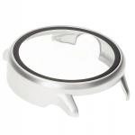 Carcasa cu protectie ecran din sticla securizata BizonMobile compatibila cu Garmin Vivoactive 6 42 mm, Silver 8 - lerato.ro