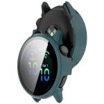 Carcasa cu protectie ecran din sticla securizata BizonMobile compatibila cu Garmin Vivoactive 6 42 mm, Verde 5 - lerato.ro