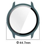 Carcasa cu protectie ecran din sticla securizata BizonMobile compatibila cu Garmin Vivoactive 6 42 mm, Verde 3 - lerato.ro