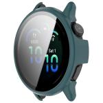Carcasa cu protectie ecran din sticla securizata BizonMobile compatibila cu Garmin Vivoactive 6 42 mm, Verde 6 - lerato.ro