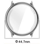 Carcasa cu protectie ecran din sticla securizata BizonMobile Felipe compatibila cu Garmin Vivoactive 6 42mm, Silver 3 - lerato.ro