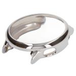 Carcasa cu protectie ecran din sticla securizata BizonMobile Felipe compatibila cu Garmin Vivoactive 6 42mm, Silver 5 - lerato.ro