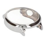 Carcasa cu protectie ecran din sticla securizata BizonMobile Felipe compatibila cu Garmin Vivoactive 6 42mm, Silver 6 - lerato.ro