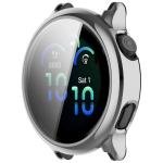 Carcasa cu protectie ecran din sticla securizata BizonMobile Felipe compatibila cu Garmin Vivoactive 6 42mm, Silver 2 - lerato.ro