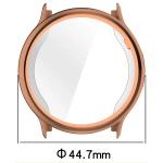 Carcasa cu protectie ecran din sticla securizata BizonMobile Felipe compatibila cu Garmin Vivoactive 6 42mm, Rose Gold 3 - lerato.ro