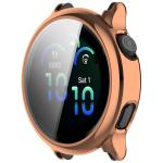 Carcasa cu protectie ecran din sticla securizata BizonMobile Felipe compatibila cu Garmin Vivoactive 6 42mm, Rose Gold 2 - lerato.ro