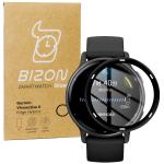 Folie sticla hibrid Bizon Watch Edge Hybrid compatibile cu Garmin Vivoactive 5, Negru 2 - lerato.ro